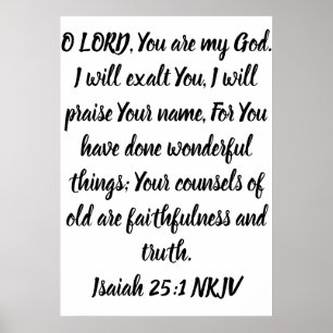 Póster O LORD, You are my God