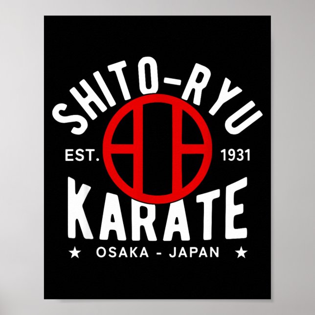 Póster O Ryu Karate Do Martial Arts Japan Tokyo  (Frente)