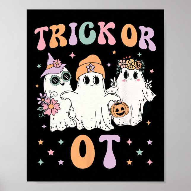 Póster O Terapia Ocupacional Halloween Gho (Frente)