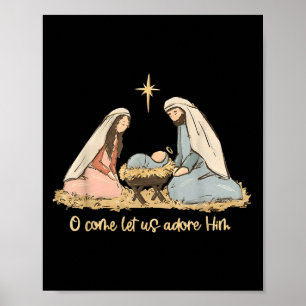 Póster O Ven, Adorémosle Jesús Christian Merry Chris