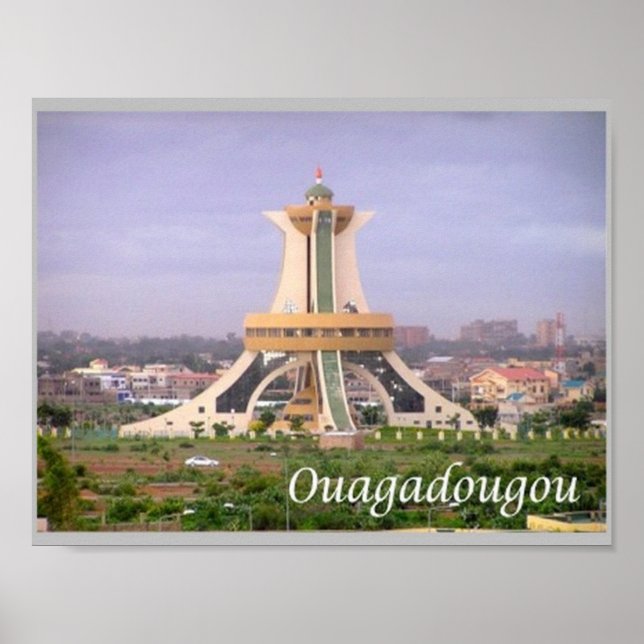 Póster Oagadougou Faso - (Frente)