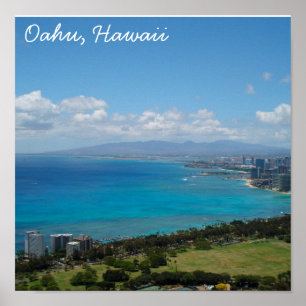 Póster Oahu, Hawaii