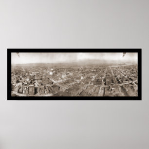 Póster Oakland, CA Panorama Photo 1909