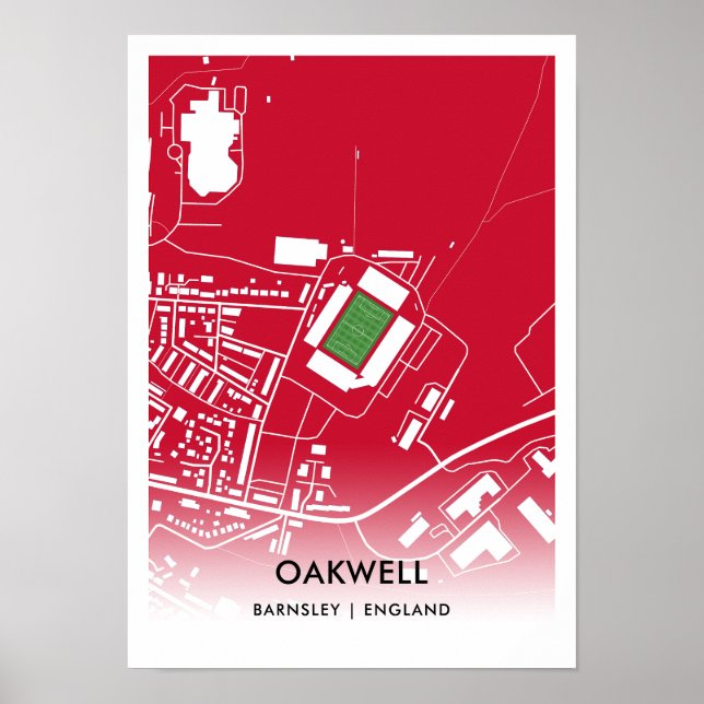 Póster Oakwell Poster - Casa del Poster de Barnsley (Frente)