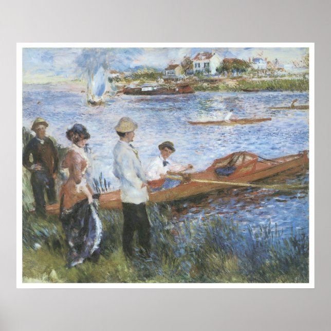 Póster Oarsmen en Chatou, 1879 Pierre-Auguste Renoir (Frente)