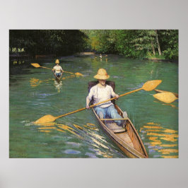 Póster Oarsmen por Gustave Caillebotte, Bella Artes de la