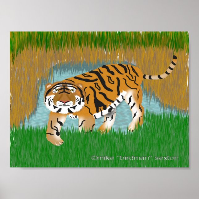Póster Oasis de tigres (Frente)