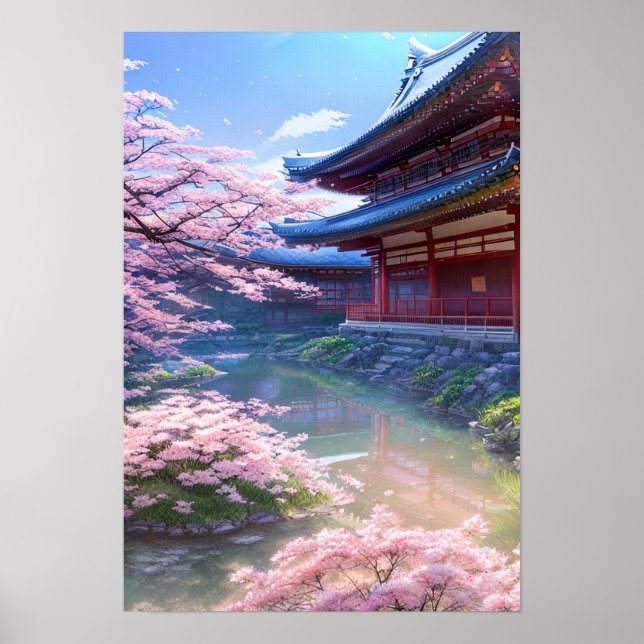 Póster Oasis detrás del templo (Frente)