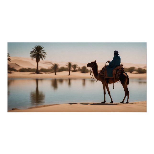 Póster Oasis en el desierto (Anverso)