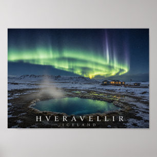 Póster Oasis Hveravellir Geotérmica Islandia A4