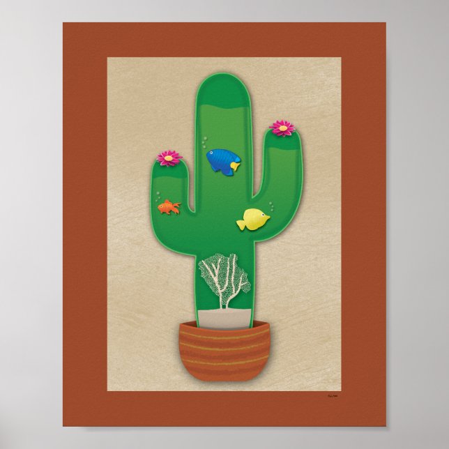 Póster Oasis tropical (Frente)