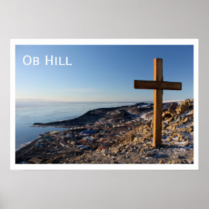 Póster Ob Hill Summit Cross, estación McMurdo, Antártida