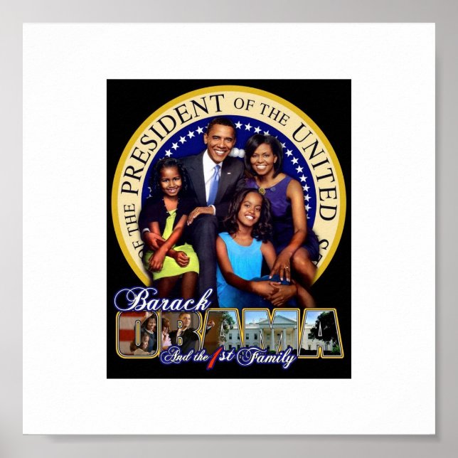 Póster Obama 1ª Familia (Frente)