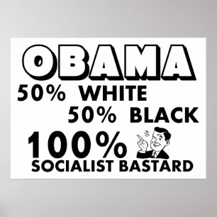Póster Obama: ¡100% socialista!
