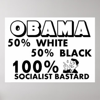 Póster Obama: ¡100% socialista!