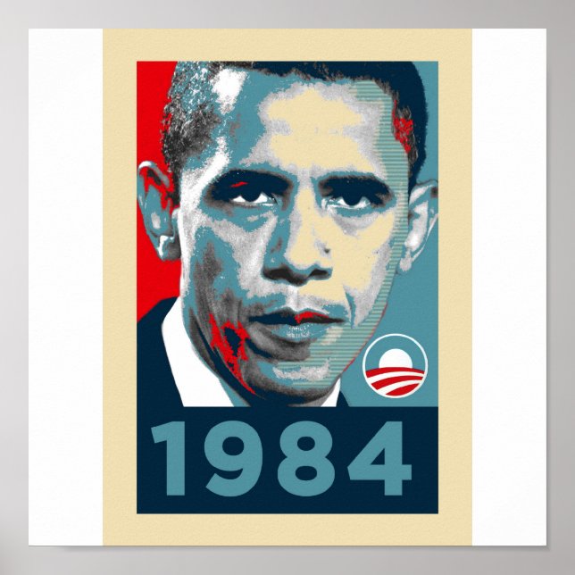 Póster Obama 1984 (Frente)