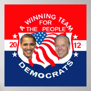 Póster Obama 2012 POSTER Print