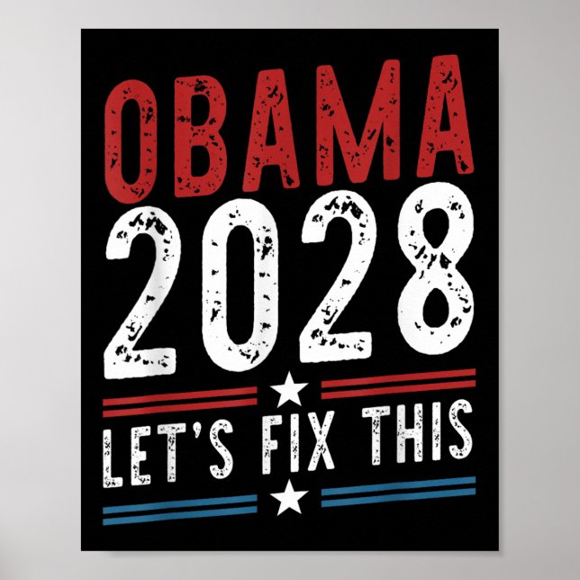 Póster Obama 2028 Arreglemos Esto (Frente)