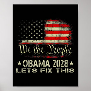 Póster Obama 2028 Arreglemos Esto Nosotros, El Pueblo, No