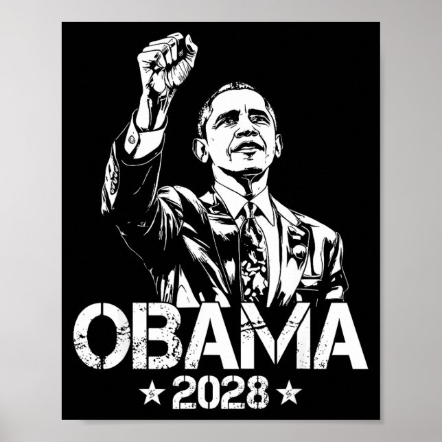 Póster Obama 2028 Let's Fix This Obama 48th President (Frente)