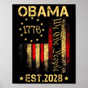 Póster Obama 2028 Nosotros, El Pueblo Presidente 2028 Amé
