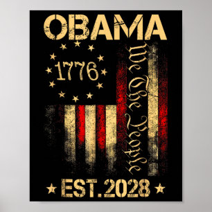 Póster Obama 2028 Vota A Obama Para Las Elecciones Presid