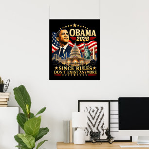 Póster Obama 2028 Ya que las reglas ya no existen