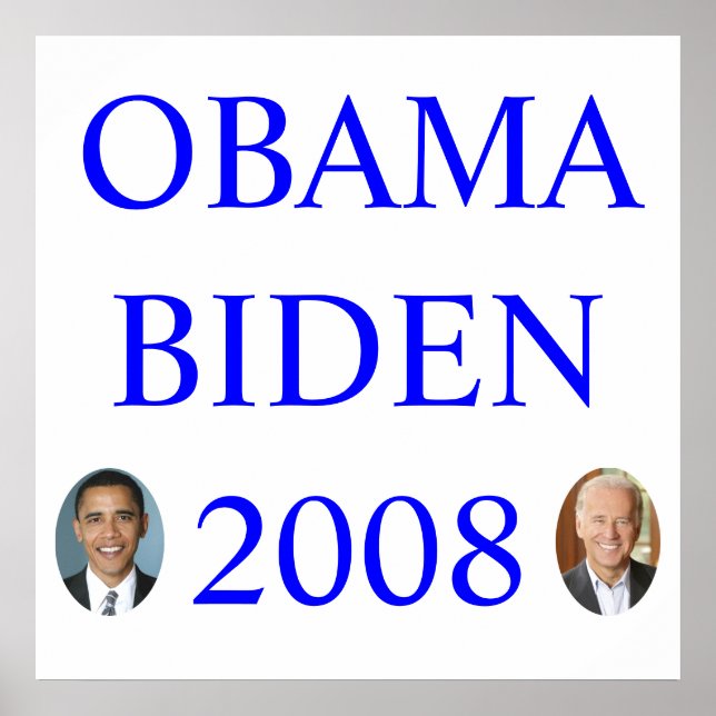 PÓSTER OBAMA BIDEN 2008 (Frente)