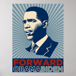 Póster Obama Biden Forward Poster