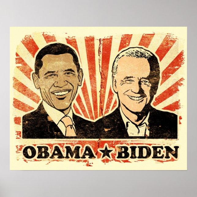 Póster Obama Biden Portraits Print (Frente)