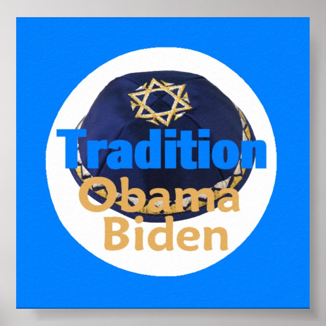 Póster Obama Biden YARMULKE Poster (Frente)