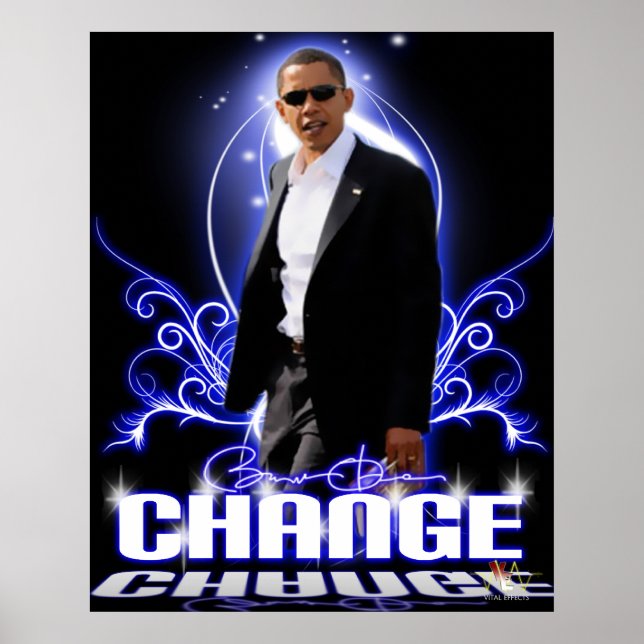 PÓSTER OBAMA CHANGE (Frente)