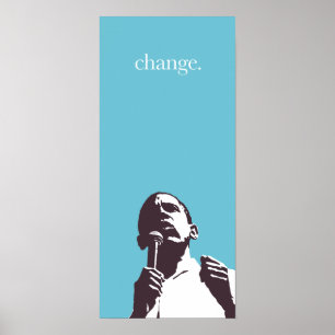 Póster Obama: Change Poster