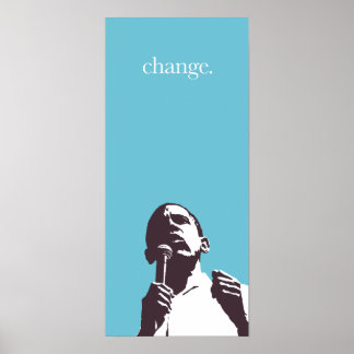 Póster Obama: Change Poster