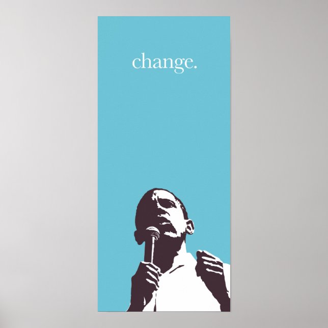Póster Obama: Change Poster (Frente)