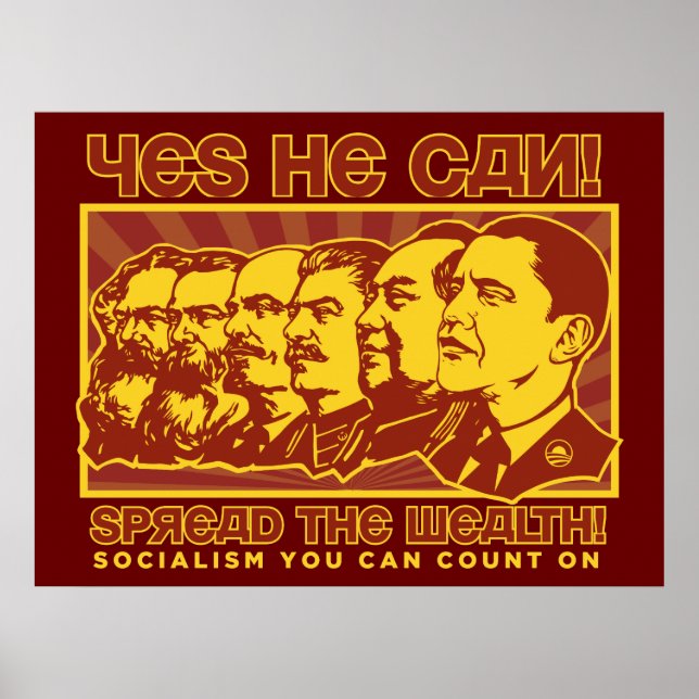 Póster Obama difundió el Poster de la riqueza (Frente)