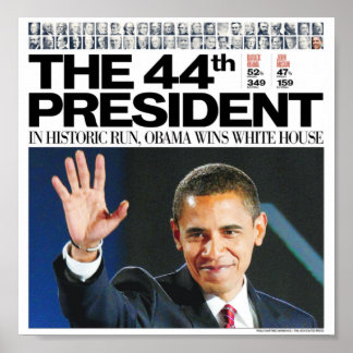 Póster Obama: El 44° Poster del presidente