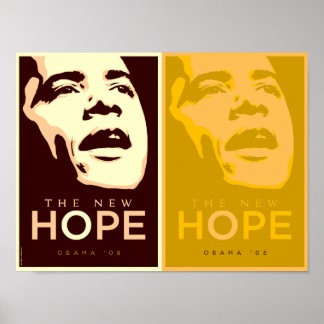 Póster Obama El Nuevo Poster De Esperanza Marrón Y Oro