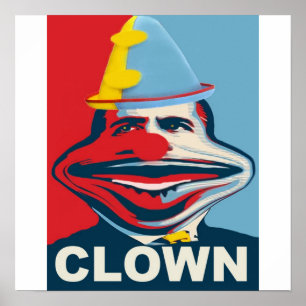 Póster Obama El Payaso