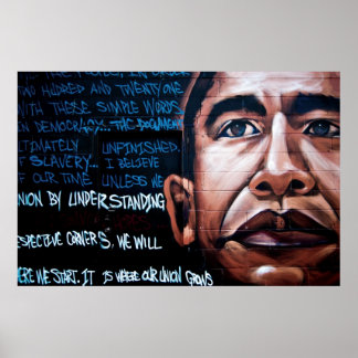 Póster Obama Graffiti Poster