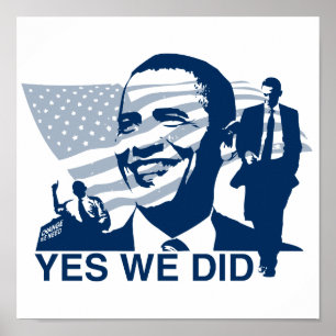 Póster Obama hicimos sí el poster