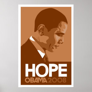 Póster Obama - Hope Brown Poster