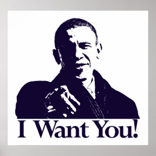 Póster ¡Obama I le quiere! Poster