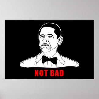Póster Obama no es un mal meme cómic