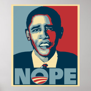 Póster Obama Nope