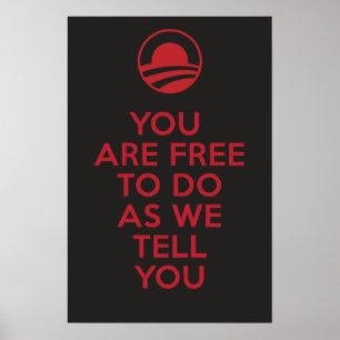 Póster Obama orwelliano 2