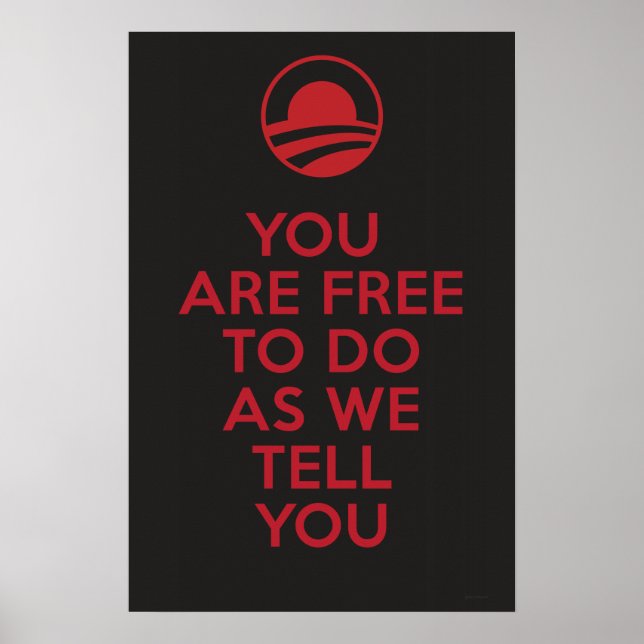 Póster Obama orwelliano 2 (Frente)