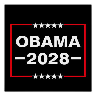 Póster Obama para el presidente 2028