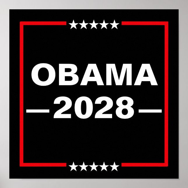 Póster Obama para el presidente 2028 (Frente)