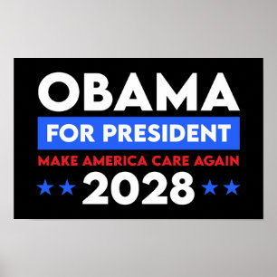 Póster Obama Para El Presidente 2028 Hará Que Estados Uni